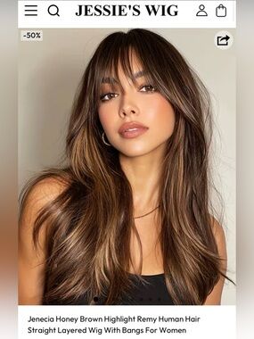 New 100% Human Hair Invisible Lace Front Glueless Wig